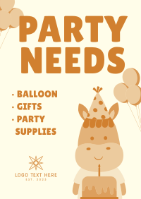 Party Supplies Flyer Image Preview