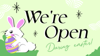 Open During Easter Facebook Event Cover Design