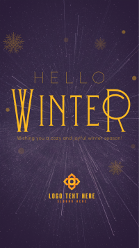 Cozy Winter Greeting Video Image Preview