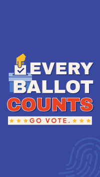 Every Ballot Counts Instagram reel Image Preview