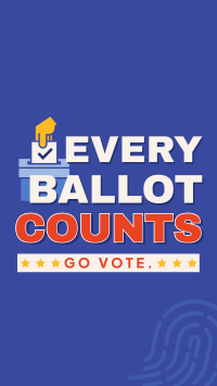 Every Ballot Counts Instagram Reel Image Preview