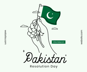 Pakistan Flag Facebook post