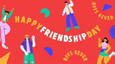 Four Friends Facebook event cover Image Preview