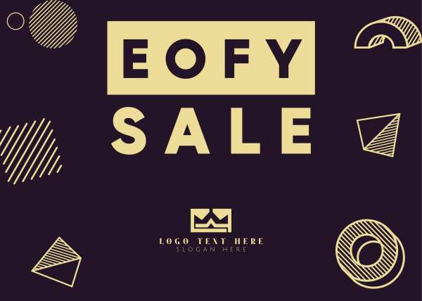 EOFY Sale Postcard Design Image Preview