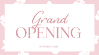 Floral Grand Opening Facebook Event Cover Design
