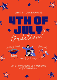Quirky 4th of July Traditions Poster Image Preview