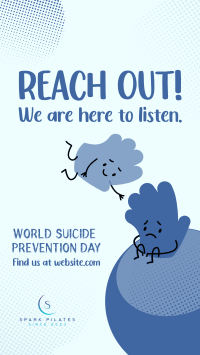 Reach Out Suicide prevention Instagram Story Design