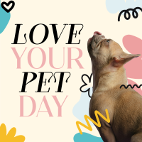 Love Your Pet Today Instagram Post Design