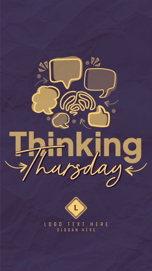 Simple Quirky Thinking Thursday Instagram story Image Preview