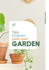 Garden Tips Poster Design