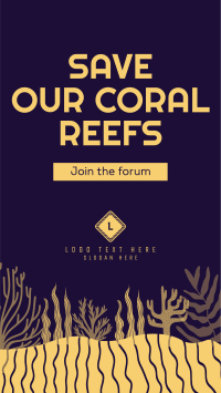 Coral Reef Conference Instagram Story Design