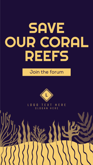 Coral Reef Conference Instagram story Image Preview