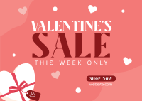 Valentine Week Sale Postcard Image Preview