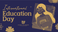 Education Day Student Facebook Event Cover Design