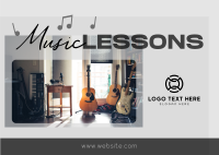 Music Lessons Postcard Image Preview