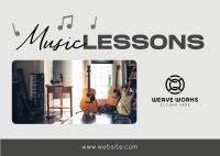 Music Lessons Postcard Image Preview