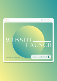 Gradient Planet Website Poster Image Preview