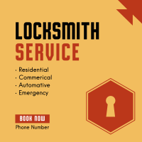 Locksmith Services Instagram Post Design