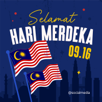 Hari Merdeka Malaysia Linkedin Post Image Preview