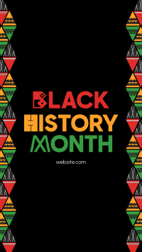 Black History Triangles Instagram Story Design