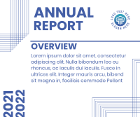 Annual Report Lines Facebook Post Design