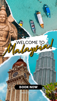 Welcome to Malaysia Instagram story Image Preview