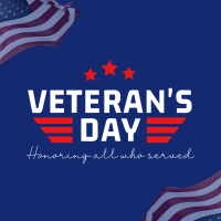Honor Our Veterans Instagram Post Design