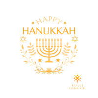 Happy Hanukkah Instagram post Image Preview