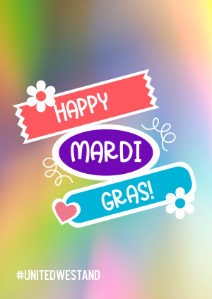 Mardi Gras Flag Poster Image Preview
