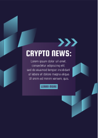 Cryptocurrency Breaking News Flyer Design