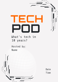 Technology Podcast Session Flyer Image Preview