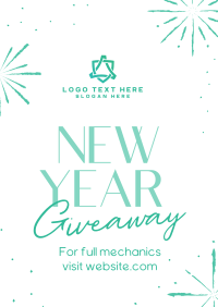 Sophisticated New Year Giveaway Flyer Image Preview