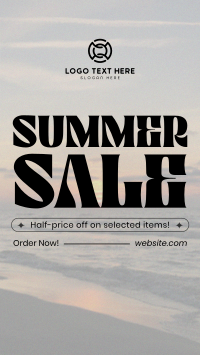 Sunny Summer Sale YouTube Short Design