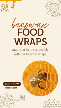Beeswax Food Wraps TikTok video Image Preview