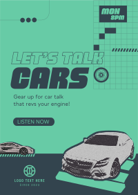 Car Podcast Poster Design