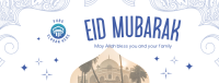 Starry Eid Al Fitr Facebook cover Image Preview