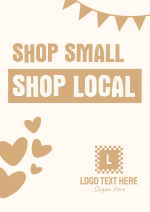 Shop Small Shop Local Poster