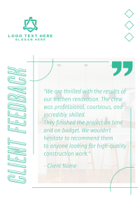Client Feedback on Construction Flyer Image Preview