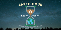 Earth Hour Glass Twitter post Image Preview