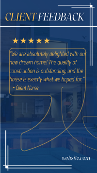 Client Testimonial Construction YouTube short Image Preview
