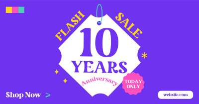 10 Years Anniversary Facebook ad Image Preview