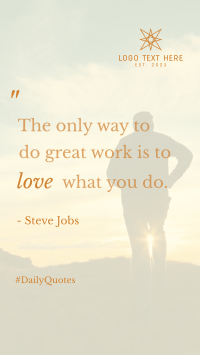 Love What You Do Instagram reel Image Preview