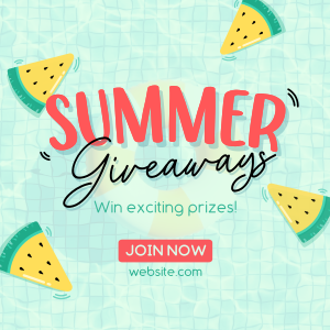 Refreshing Summer Giveaways Instagram post Image Preview