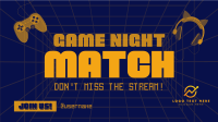Game Night Match Facebook Event Cover Design