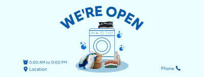 Laundry Clothes Facebook cover Image Preview