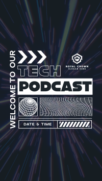 Futuristic Tech Podcast YouTube Short Image Preview