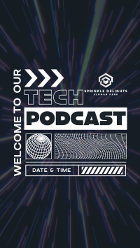 Futuristic Tech Podcast YouTube Short Image Preview