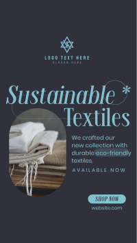 Sustainable Textiles Collection Instagram Story Design