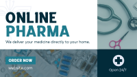Online Pharma Business Medical Facebook event cover Image Preview