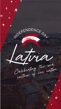 Latvia Independence Day TikTok Video Image Preview